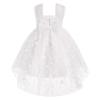 Toddler 3D Flower Tulle Tutu Dress Baby Girls Sleeveless Flower Birthday High Low Christening Formal Pageant Wedding Princess Party Dresses Cake Smash Outfit for Photo Shoot White Flower 2-3 Years view 2