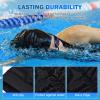 POPETPOP 2pcs Elastic Swim Caps for Hair Unisex Adult Swim Hats and Breathable Comfortable Fit for Men and Women Protects Hair While Swimming view 3