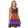 ALAZA Chemistry Periodic Table Black Women Summer Dresses Casual Sleeveless Sundress with Pockets Tank Dress L view 1