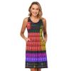 ALAZA Chemistry Periodic Table Black Women Summer Dresses Casual Sleeveless Sundress with Pockets Tank Dress L view 3