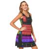 ALAZA Chemistry Periodic Table Black Women Summer Dresses Casual Sleeveless Sundress with Pockets Tank Dress L view 4