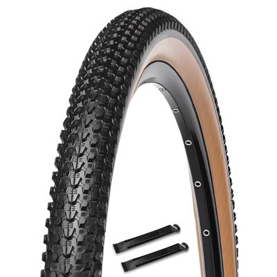 Mountain Bike Tire 26" x 2.1",27.5/29 x 1.95/2.1/2.25 with Tire Levers Replacement Tires 60 TPI for Beach Cruiser and Urban Commuting Bicycle