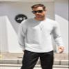 COOFANDY 2 Pack T Shirts for Men Long Sleeve Cotton Hipster Hip Hop Longline Crewneck Tee Shirts for Gym Workout Casual Fall Undershirts view 2