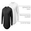 COOFANDY 2 Pack T Shirts for Men Long Sleeve Cotton Hipster Hip Hop Longline Crewneck Tee Shirts for Gym Workout Casual Fall Undershirts view 4
