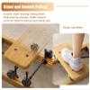 Oracra Ski Machine Solid Wood Leg Master Machine for Home Gym, Ski Training Practice/Postpartum Repair Machine, Women Slim Thighs Artifact, Workout Muscle Trainer view 4