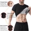 Sauna Shirt for Men, Sauna Tank Top, Men's Heat Trapping Sweat Vest Slimming Body Shaper Short Sleeve Sauna Suit for Men,S/M,Silver view 3