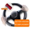 Car Steering Wheel Cover Compatible with Mercedes-Benz A-Class A160 A180 A200 A250 A260 Waterproof PU Leather Segmented Steering Wheel Protective Cover Available All Seasons(Color:Gray,Size:A180) view 3