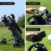 Black Harp Golf Push Cart Phone Holder - Silicone Phone Mount Compatible with Clicgear, Sun Mountain, Caddytek, Rovic, Caddy, Bag Boy & More- Golf Push Cart Accessories for Cell Phones view 3