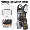 Exxact Sports Sublimated Youth Wrestling Singlet For Boys, Premium Powerlifting Singlet, Kids Wrestling Singlets For Training (YS, Black Lion) view 2