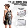 Exxact Sports Sublimated Youth Wrestling Singlet For Boys, Premium Powerlifting Singlet, Kids Wrestling Singlets For Training (YS, Black Lion) view 3