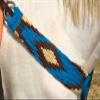 Cheval's International Western Mohair Horse Breast Collar Premium Wool Handmade Equestrian Tack Breast Collar for Horse - Multicolor Design 1, Full view 4