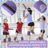 Gosodeny 6 Pcs Volleyball Accessories Volleyball Knee Pads Arm Sleeves Drawstring Bag Softball Headbands Volleyball Protection Equipment Gifts for Women Training view 4