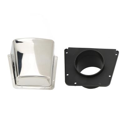 flexman Boat Cowl Vent, 5.5 X 5.5 X 2in Stainless Steel Cowl Ventilator with Nylon Base, Marine Vent Cover, Boat Marine Clamshell Ventilator, Boat Yacht Accessory for Boat Marine Clamshell Ventilat