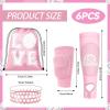 Gosodeny 6 Pcs Volleyball Accessories, Include Volleyball Knee Pads Arm Sleeves Drawstring Bag Softball Headbands Volleyball Protection Equipment Gifts for Women Teens Girls Boys Training view 2