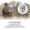 Metal Fishing Reel Aluminum Alloy CNC Machined Fly Reel 1:1 Speed Ratio Freshwater Saltwater Fishing view 3