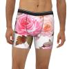 ZLYYXY Men'S Long Leg Boxers Brief Novelty Underwear Comfort Fit Moisture Wicking Breathable Floral Flower Rose, Small view 2