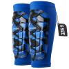 Soccer Shin Guards Kids Youth, Ski Shin Guard Sleeves for Boys Girls Adults Men Women, Protective Soccer Equipment for 2-18 Years Old Boys Girls, High Impact Resistant Breathable Comfortable(Blue,XL) view 1