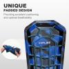 Soccer Shin Guards Kids Youth, Ski Shin Guard Sleeves for Boys Girls Adults Men Women, Protective Soccer Equipment for 2-18 Years Old Boys Girls, High Impact Resistant Breathable Comfortable(Blue,XL) view 4