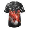 Ussunarts Personalized Baseball Jersey for Women Bootleg Rap Shirts Customized Your Own Photo Collage Name Streetwear Sport Uniform view 4