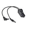 okyass Tactical Modular Dual Wire Button Remote Activation Pressure Switch Light Accessories for M300 M600 PEQ15/A2 Series Scout Light and Tactical Flashlight (Crane Laser+SF Plug BK) view 1