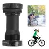 Akozon Bottom Bracket for Road and Mountain Bikes | 68-73mm BB Bottom Brackets | Aluminum Alloy | and | High Lubrication (Black) view 3