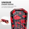 Soccer Shin Guards Kids Youth, Ski Shin Guard Sleeves for Boys Girls Adults Men Women, Protective Soccer Equipment for 2-18 Years Old Boys Girls, High Impact Resistant Breathable Comfortable(Red,XL) view 4