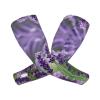 SSIMOO Purple Lavender Floral Flowers Print Adult Cooling Sports Sleeve,Perfect For Outdoor Activities, Black view 2