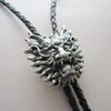 ARTICAL HEART Vintage Silver Cut Out Dragon Western Rodeo Cowboy Bolo Tie view 2