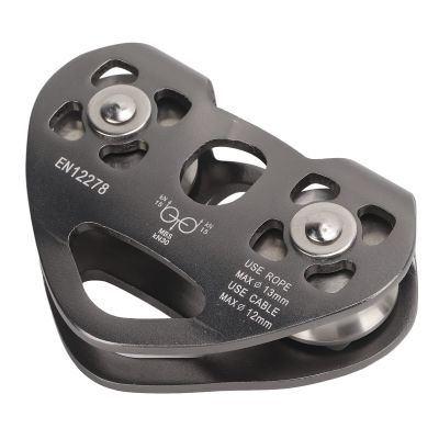 Akozon HeavyDuty Zipline Pulley with Tandem Speed Double Trolley - Aluminum Alloy Pulley for Rock Climbing and Mountaineering