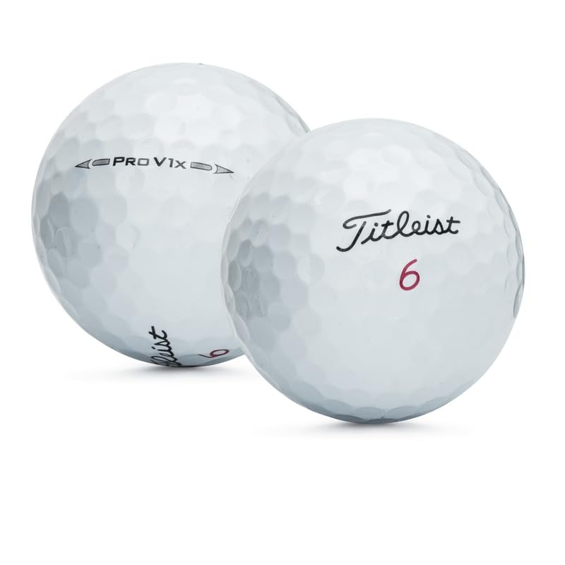 50 Near Mint Titleist Pro V1x AAAA Recycled Used Golf Balls, 50-Pack