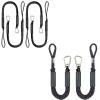 4 Pack 3FT+2 Pack 2FT Bungee Boat Dock Line with Stainless Steel Clip view 1