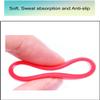 5Pcs Black Tennis Racket Handle Rubber Ring Stretchy Tennis Racquet Band Overgrips, Racket Grips Racquet Accessories view 2