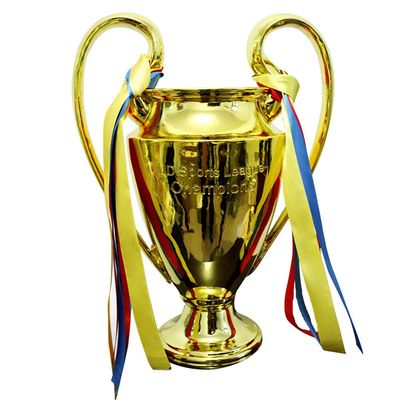 Arazi Gold Europe Soccer Champion Trophy Fan Collectible Home Table Decor,12.6in/32cm