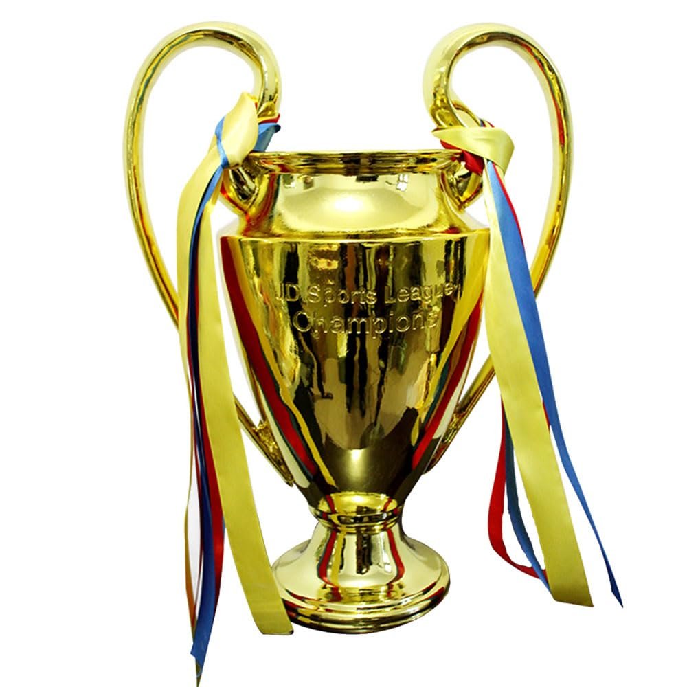 Arazi Gold Europe Soccer Champion Trophy Fan Collectible Home Table Decor,12.6in/32cm