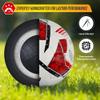 Vizari Stadio Match NFHS Soccer Ball for Practice Sessions and Official Games | 32 Panel Hand Stiched Training Soccer Ball for Boys Kids and Adults (Set of 12) (Size 4-12 Deflated Balls, White) view 4