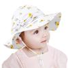 Baby Girl Sun Hat with UPF 50+ Outdoor Adjustable Beach Hat with Wide Brim Bucket Hats (2-3) view 3