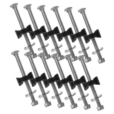 KICHOUSE 12pcs Trampoline Screws Set Galvanized Steel Fasteners for Trampoline Stability Easy Installation Compatible Outdoor Use and