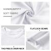 Konrunppy Boys Compression Shirts Short Sleeve Youth Kids Football Basketball Undershirt Qucik Dry Athletic Workout T-Shirt (White,Medium) view 4