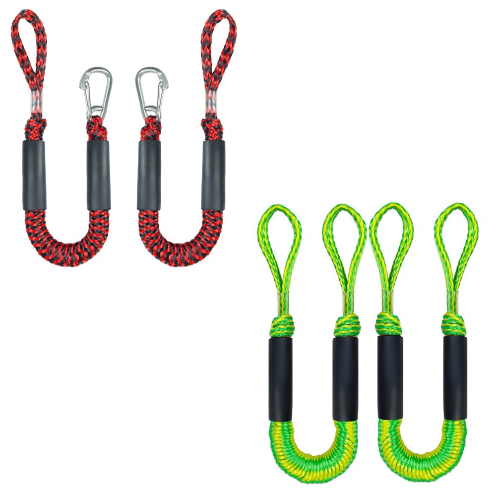 2FT*2PCS+3FT*PCS Bungee Dock Line Boat Accessories 2pcs Fender Lines