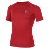 Konrunppy Boys Compression Shirts Short Sleeve Youth Kids Football Basketball Undershirt Qucik Dry Athletic Workout T-Shirt (Red,Medium) view 1