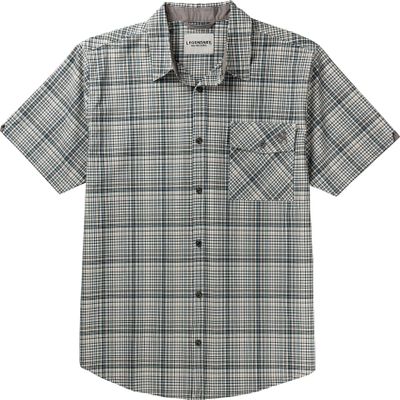 Legendary Whitetails Men's Stretch Woven Plaid UPF 30+ UV Moisture Wicking Short Sleeve Shirt, North Beach Plaid, XX-Large