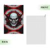 Red and Black Evil Ghost Golf Exercise Towel - Soft, Breathable, and Quick-Drying for Gym, Sports, Yoga, and More - 24x16in view 2