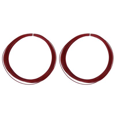 VGEBY Badminton String Line, 10m High Flexibility Training Racket Racquet Lines, 5 Colors Available, Great Accessory with Practical Length (Red)