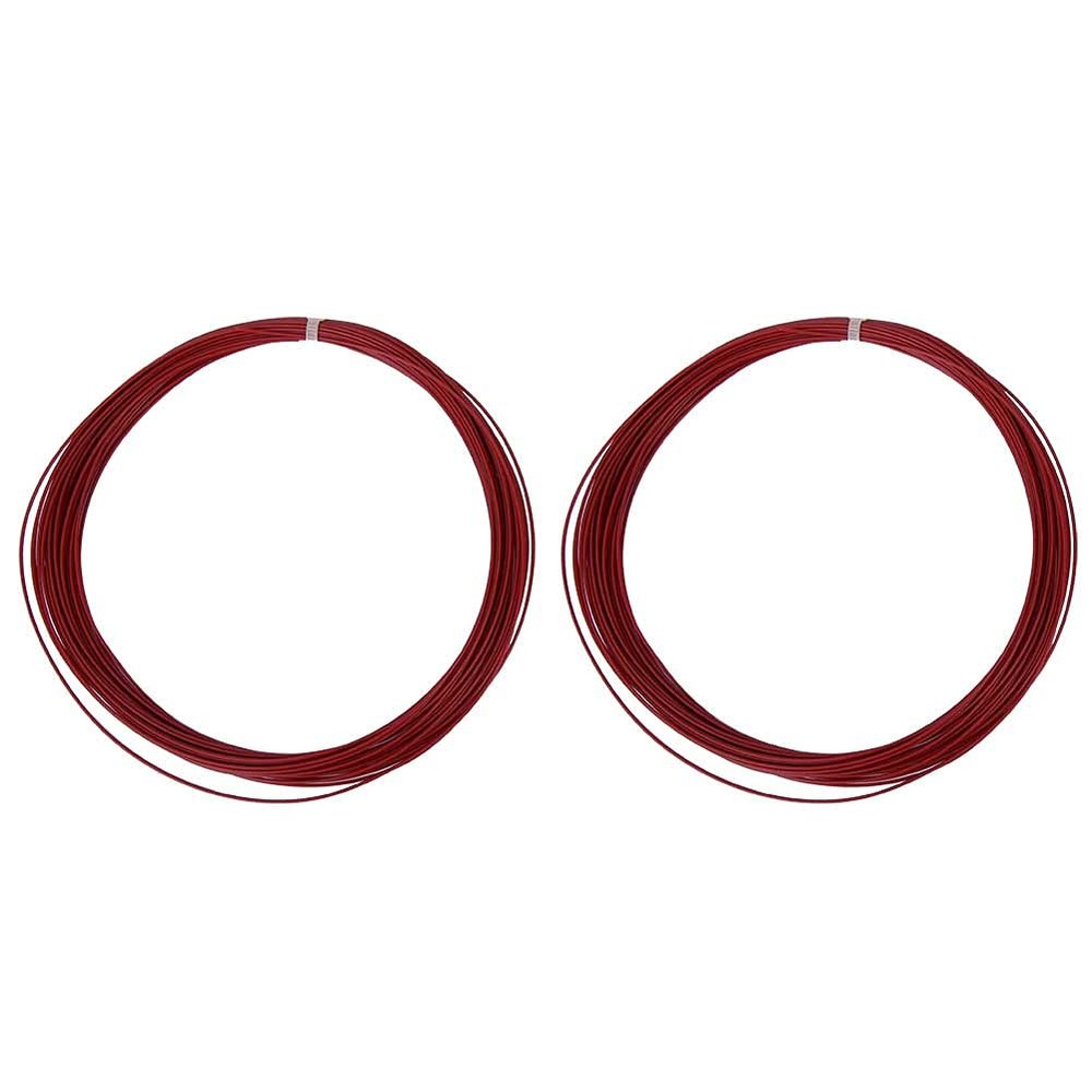 VGEBY Badminton String Line, 10m High Flexibility Training Racket Racquet Lines, 5 Colors Available, Great Accessory with Practical Length (Red)