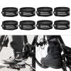 NIHUIFA 8pcs Bicycles Ankle Leg Bind Bandage Trousers Pant Bands Clip Strap Wrist Ankle Bind Bands Clip Strap Cycling Leg Strap Cycling Bicycles Ankle Leg Strap Elastic Adjustable Reflective view 2