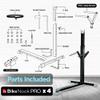 Bike Nook Pro Stand & Vertical Storage Rack - 4 Pack with connectors - The Original Vertical Bicycle Floor Stand for Garage Storage and Indoor and Outdoor use, No Drilling Required view 3