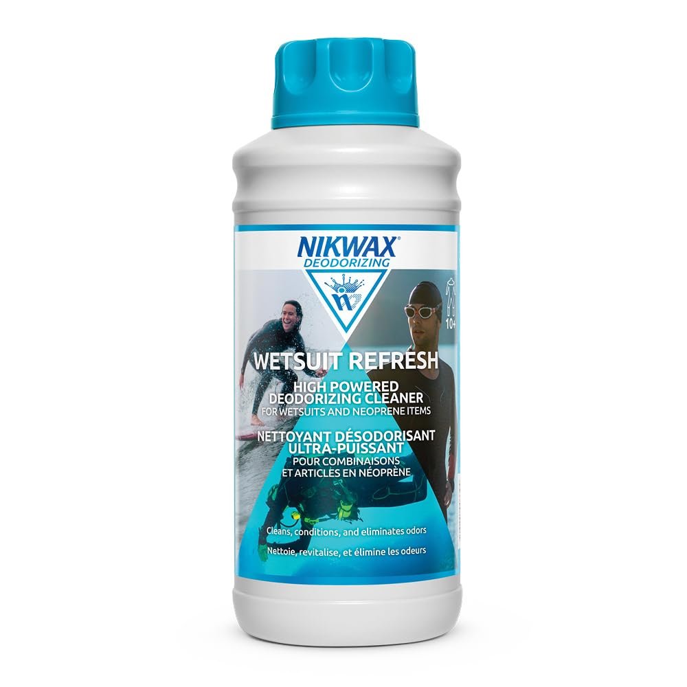 Nikwax Wetsuit Refresh 1L, Cleans, Conditions & Deodorizes Wetsuits, Booties and Neoprene Items
