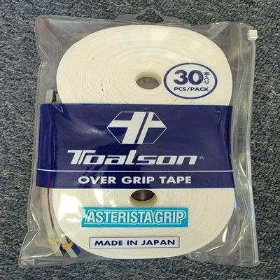 Tennis Spectrum Toalson Asterista Grip Over Grip 30 Pack White (Made in Japan)