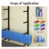 yinjieUS Yoga Mat Holder, yoga mat holder wall mount, Heavy Duty Foam Rollers Home Gym Storage Rack, Metal Commercial Sport Accessories Display Shelf view 4