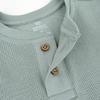 HonestBaby 5-Pack Waffle Henley Long Sleeve Shirts 100% Organic Cotton for Infant Baby and Toddler Boys, Unisex, 5-Pack Good Natured, Newborn view 2